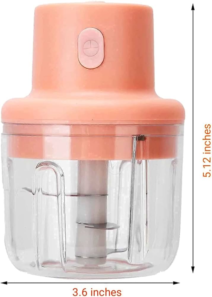 250ml Pink USB Wireless Electric Vegetable And Meat Grinder Food Chopper