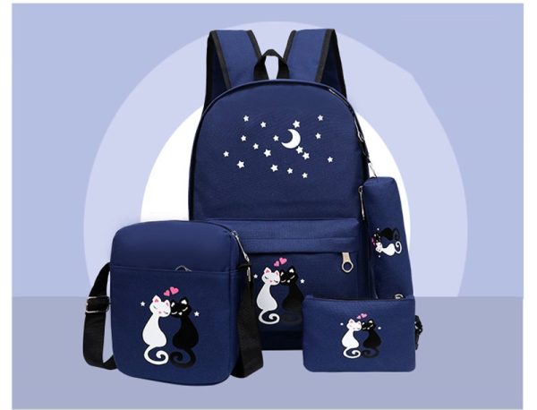 4-piece School Bag Set For Girls And Boys