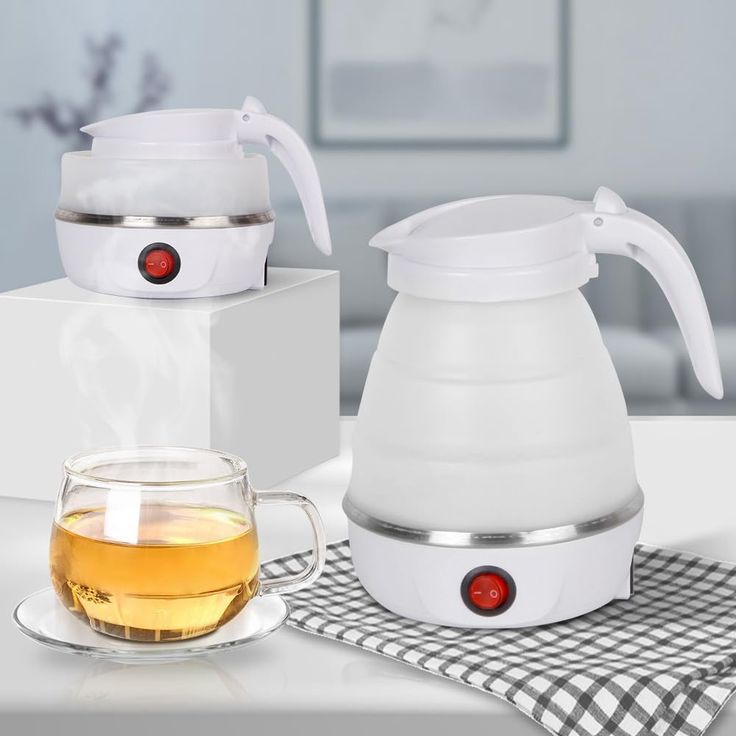 Foldable & Portable Electric Kettle – 600ml Travel & Home Teapot Water Heater