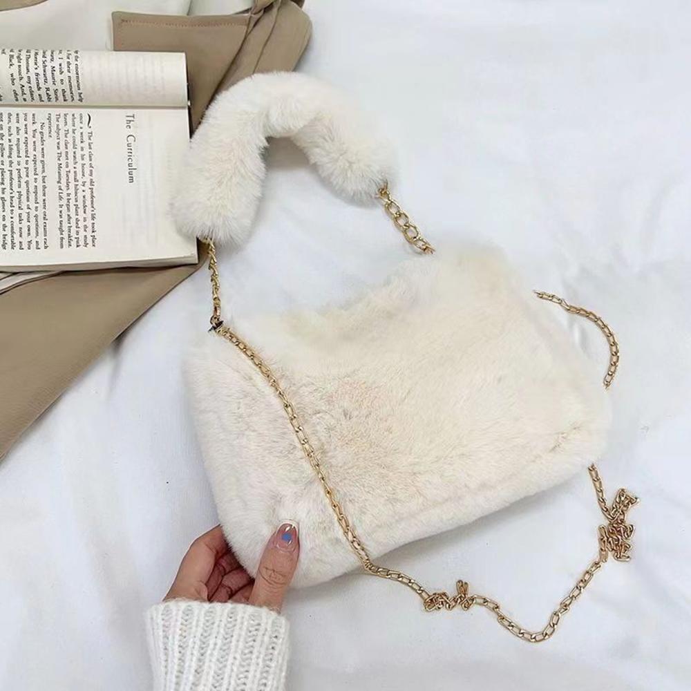 Plush handbag fashion plush crossbody bag square bag