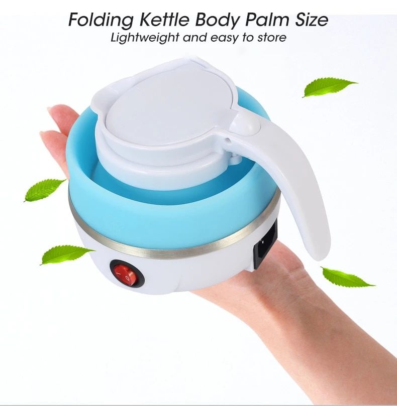 Foldable & Portable Electric Kettle – 600ml Travel & Home Teapot Water Heater