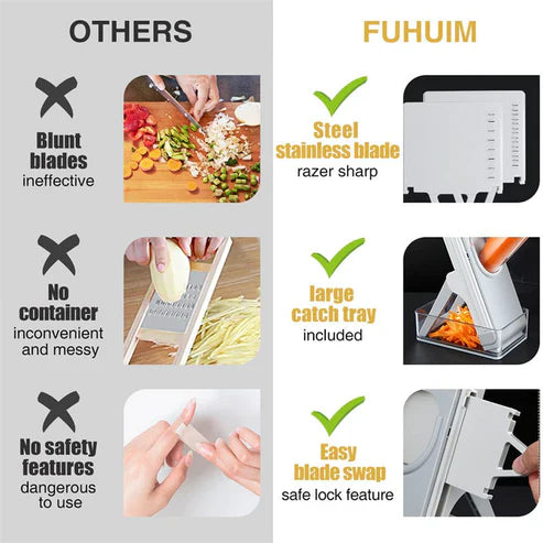 Multi-function Cutter Vertical Vegetable Cutter Kitchen Shredder Grater