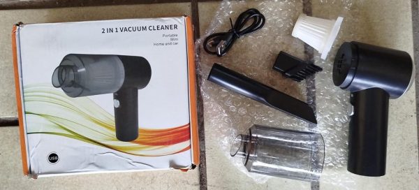 Portable 2 In 1 Mini Home And Car Vacuum Cleaner