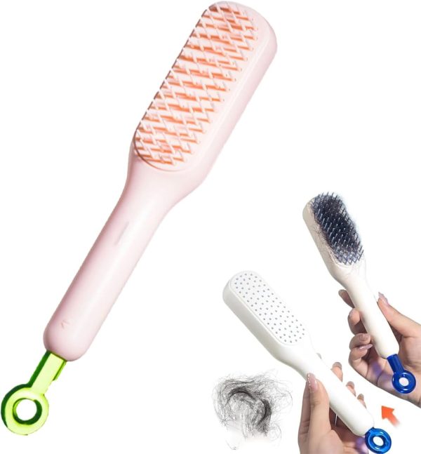 Self Cleaning Magic Hair Brush One-click Cleaning